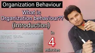 Introduction of Organization Behaviour | What is Organization Behaviour in hindi ?