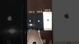 iPhone 6s on iOS 12 vs iOS 13 vs iOS 15 boot up test #shorts #iphone6s #ios12 #ios13 #ios15