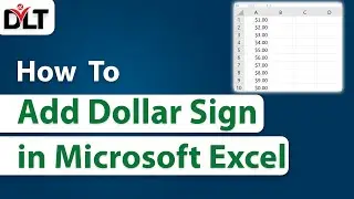 How To Add Dollar Sign in Microsoft Excel