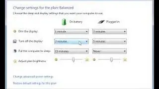 How to change settings for power save mode, Windows 7