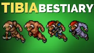 TIBIA BESTIARY MINOTAUR MAGE, MINOTAUR ARCHER, MINOTAUR, MINOTAUR GUARD - Darashia