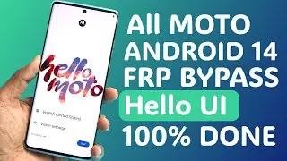 NEW 2024 : All Motorola Android 14 FRP Bypass Without PC | Youtube Update Fix