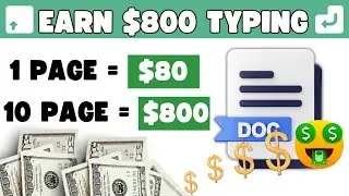 Get Paid $80 For Every Page You Type | Make Money Online 2024