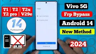 Vivo T2 Pro 5G FRP Bypass | Android 14 | How to FRP Bypass Vivo Android 14 | Without PC