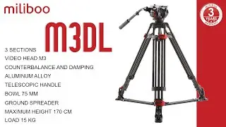 miliboo M3DL aluminum tripod - flawless stability, choice of professionals.