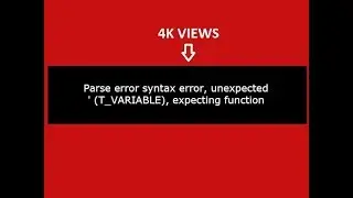 Parse error syntax error, unexpected T_VARIABLE, expecting function (T_FUNCTION) or const (T_CONST)