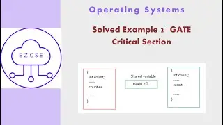 OS27b - Solved Example 2 | Critical Section | GATE