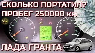 LADA GRANTA Расходы на эксплуатацию при пробеге 250000 км.