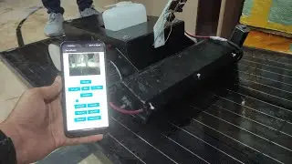 Solar Panel Cleaning Robot using esp32 cam module | smart solar cleaning