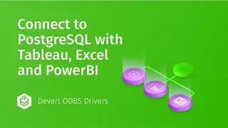 Connect to PostgreSQL with Tableau, Excel and Power Bi through an ODBC driver in 2 minutes