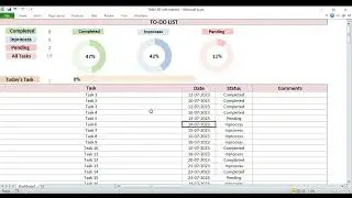 Interactive dynamic excel to do list to make  daily, weekly, and monthly functional task list easily