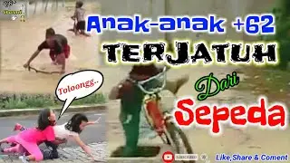 MOMEN LUCU ANAK KECIL JATUH DARI SEPEDA 