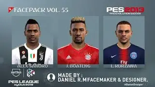 PES 2013 • THE BEST FACEPACK KURZAWA - BOATENG - ALEX SANDRO STYLE PES 2019