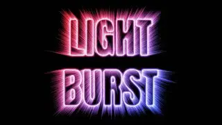 Light Burst Text Effect in Photopea