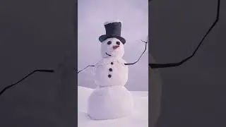 Blender Snowman Speed Modeling! 