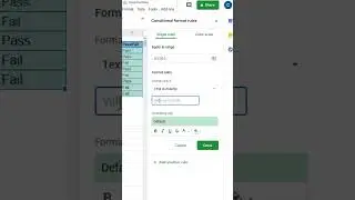 How to use Conditional Formatting in Google Sheets!🥺 #googlesheets #excel #exceltips #spreadsheet