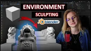 3D Environment Sculpting in Blender - Creating 3D Environment Art | Sculpting Workflow | CG bird