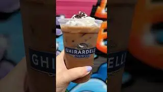 Trying the Ghirardelli Mocha at San Fransokyo Square #califoradventure #disneyland