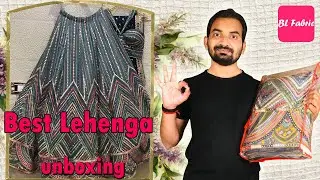 Grey color Mirror & Sequence Work Lehenga Haul/ Best Engagement & Wedding Function Designer Lehenga