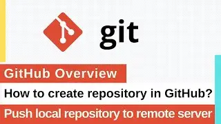 #3 Git Tutorial | GitHub | Create repository in GitHub | Push local repository work to remote server