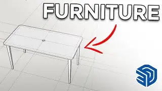 How to Create Furniture in Sketchup 2022 | Sketchup for Woodworking