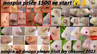 1500 rupe se 3000 tak nospin design women 2023 😍👌/सोने के नोज़ पिन डिज़ाइन/ sone ki nose pin design
