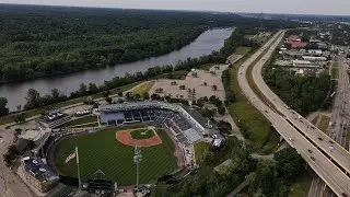 Downtown Development Authority Uses Precast Light Pole Bases On Streetscape Next To LMCU Ballpark!