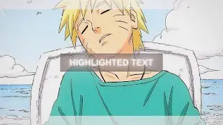 Highlighted text - After Effects