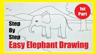 How to draw Elephant || Elephant drawing || How to draw animal || Animal drawing / Drawing of forest