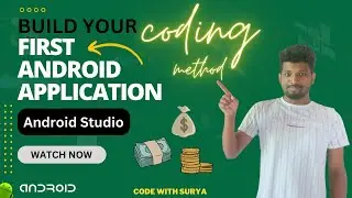 How to create a new project in android studio Giraffe 2023 | Create your first app | Code With Surya