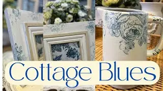 Cottage Blues - Decorating With Blue and White - Inexpensive Cottage Style Decor - Collaboration