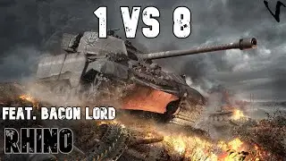 Rhino - New Tier 8 Premium: 9.4K Damage: 1 v 8 feat. BaconLord: World of Tanks Modern Armor