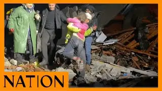 'Where is my mum?' Child pulled alive from rubble of home destroyed by Turkey quake
