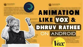 Create Tweet Animation Like Vox and Dhruv Rathee -  Alight Motion Video Editing