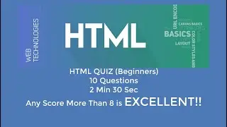 HTML Quiz Questions and Answers : Check your knowledge | HTML MCQ | Interview Questions