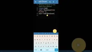 How to Use Math floor Method in Python #shorts #viral #short #programming #python3 Python Tutorial