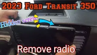 2023 Ford Transit 350 How to remove the radio step by step