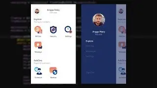 UI Animation Side Navigation Adobe Xd Android Studio Tutorial