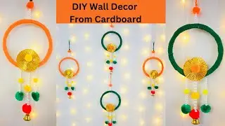 Wall Decor ideas for Ganpati decoration | DIY Festival wall Hanging | DIY Colourful wall Decor