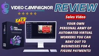 Video Campaignor Review 2022 - Create Interactive Video Sales Bots! (Demo Video)