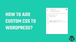 How to add custom CSS to WordPress? #WordPress 73