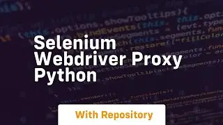 selenium webdriver proxy python