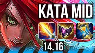 KATARINA vs YASUO (MID) | Legendary, 2500+ games, 18/2/3, 5k comeback | EUW Diamond | 14.16