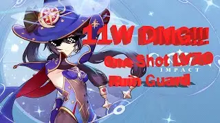 [Genshin Impact] Mona 11W DMG One Shot LV70 Ruin Guard