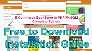 E-Commerce Bookstore in PHP/MySQLi with Full Source Code | Free to Download | Installation Guide