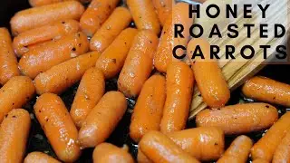 HONEY GARLIC BUTTER ROASTED CARROTS RECIPE #shorts