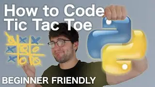 How to code tic tac toe in python | Beginner friendly programming tutorial project