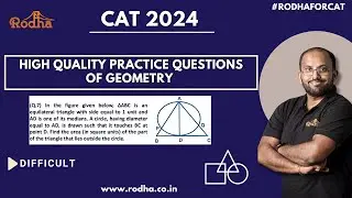 Advance Level Questions of Geometry - 7 I CAT Preparation 2024 | Geometry | Quantitative Aptitude