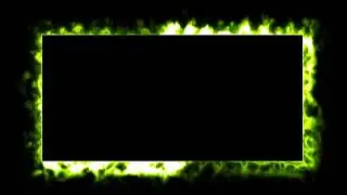 Glowing frame black screen | Neon light border | Frame template video background