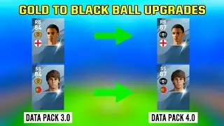 PES 2020 | All GOLD To BLACK Balls Upgrades in DATA PACK 4.0 || PES 2020 MOBILE OFFICIAL